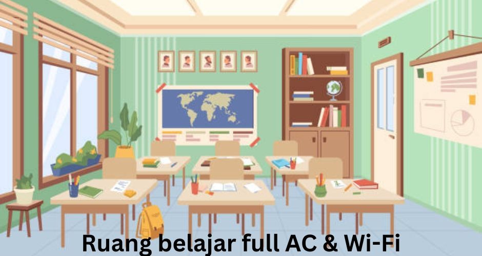 Ruang Belajar Full AC Wi Fi
